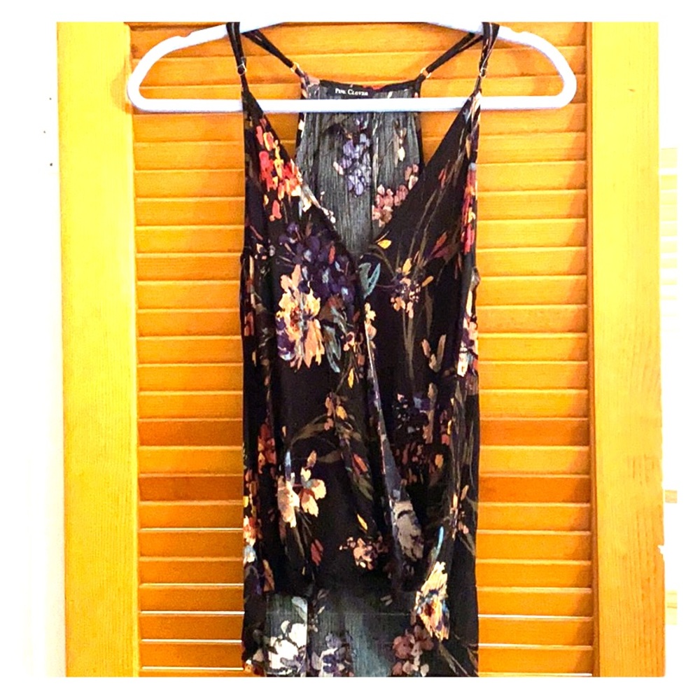 Black Floral Cami